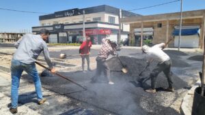 سهولت در تردد با آسفالت معابر درگلبهارمحقق می شود