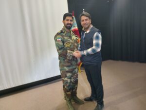 تقدیر از امیر رستمی مدیر مسئول پایگاه خبری  رخداد پرس در دومین جشنواره فضای مجازی ارتش در مشهد مقدس