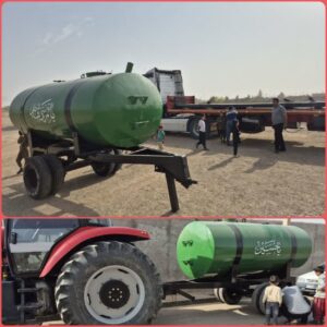 خیر منابع طبیعی، تانکر ۲۰۰ میلیون تومانی به شهرستان خواف اهدا کرد