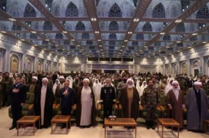 اختتامیه پنجمین جشنواره سراسری زوج‌های جوان ارتش  در حرم مطهر رضوی برگزار شد