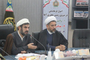 نشست تبادل نظر حجت الاسلام اخلاقی با فرماندهی آماد و پشتیبانی شمال شرق