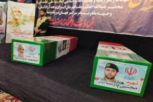 مراسم تشییع و تدفین پیکر رئیس‌دفتر نظامی رهبر شهید انقلاب اسلامی در مشهد برگزار شد