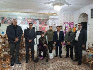 دیدار مدیر کل اداره کل امور مالیاتی خراسان رضوی از خانواده سرهنگ فرهاد تقی‌پور