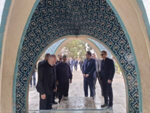 بازدید معاون رئیس‌جمهوری و از مجموعه‌های فرهنگی تاریخی عطار و خیام نیشابوری