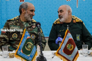 پیام فرمانده نیروی زمینی سپاه به امیر سرلشکر حاتمی و فرمانده نیروی زمینی ارتش