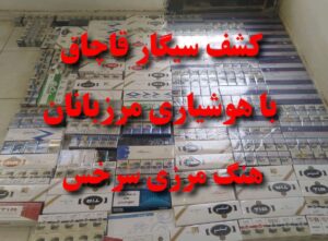 ۳۷ هزار و ۴۰۰ نخ سیگار قاچاق در مرز سرخس توقیف شد