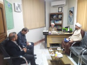 دیدار مسئول نمایندگی ولی‌فقیه در قرارگاه ثامن‌الائمه با رئیس ستاد اقامه نماز خراسان رضوی